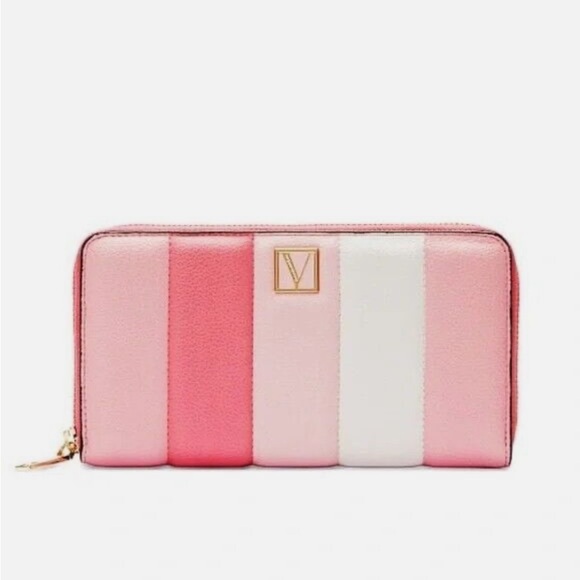 Victoria's Secret Handbags - Victoria’s Secret Marshmallow Pink Stripe Wallet